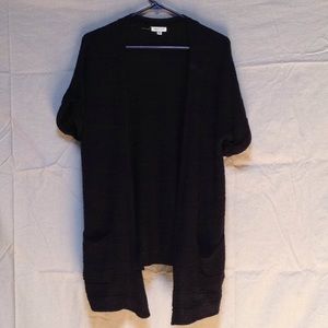 Knit Short Sleeve Cardigan